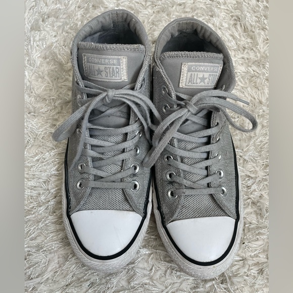 Converse All Star Madison Mid-Top Gray Sneakers - Picture 1 of 10